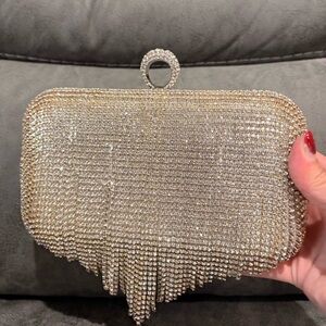 Elegant Silver Clutch Bag